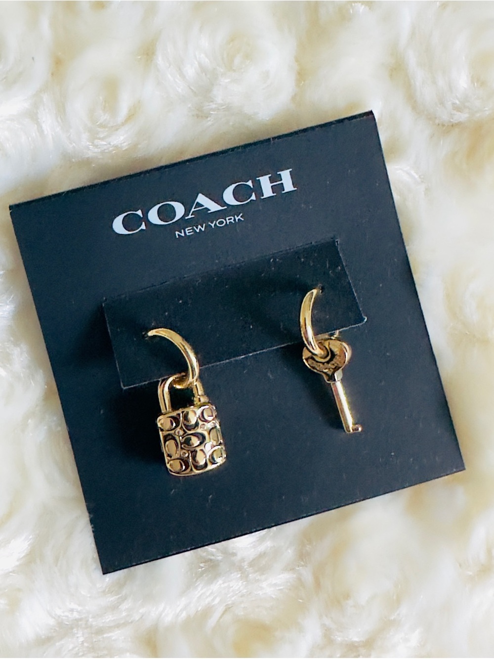 Coach ~ signature earrings